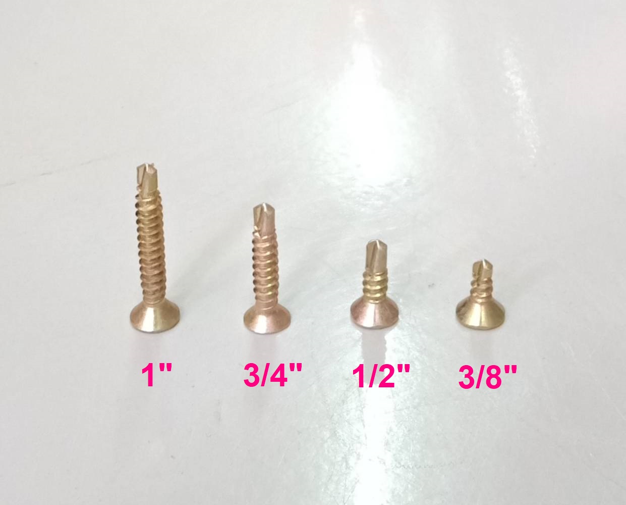 เกลียวปล่อย ปลายสว่าน หัวแบน #6 (กล่อง)