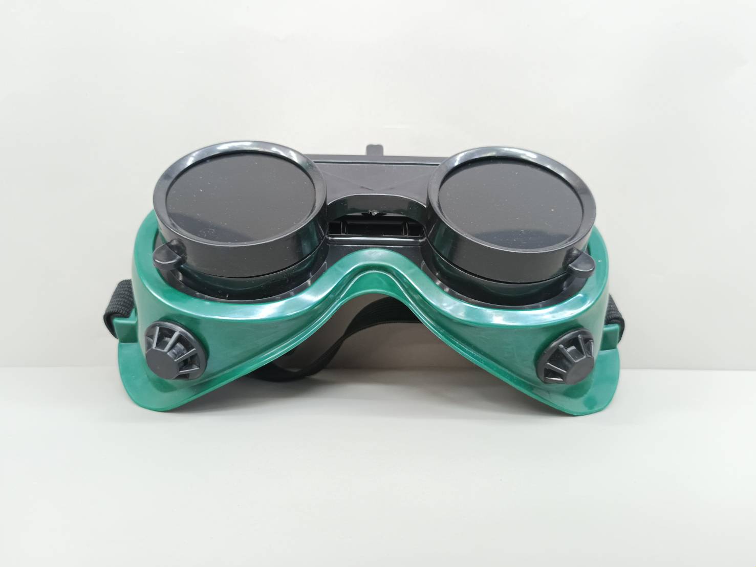 แว่นตาช่างเชื่อม 2 ชั้น กระจกกลม