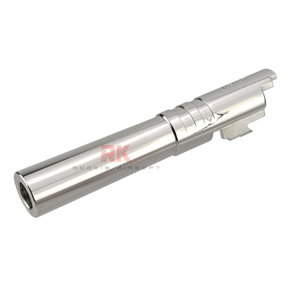 5KU Stainless Steel Threaded Outer Barrel for Marui Hi-CAPA 4.3 (Silver)