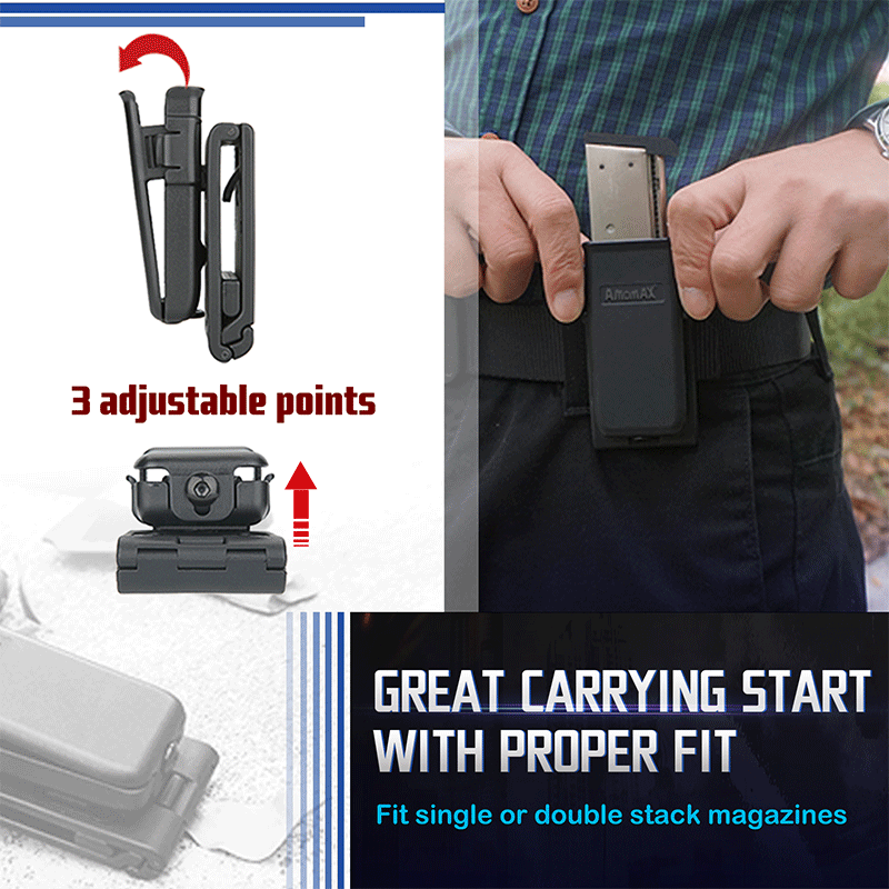 AMOMAX Universal Single Magazine Pouch (Black)