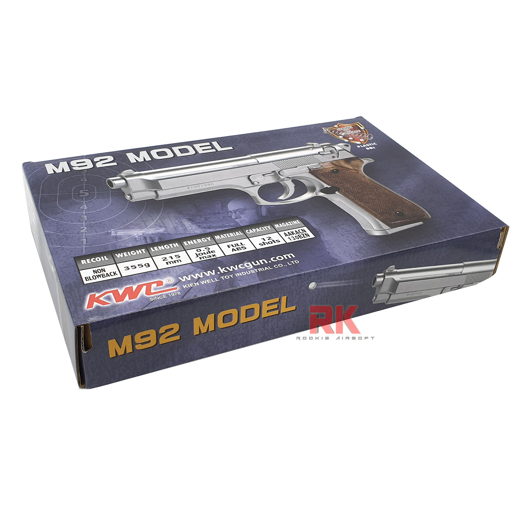 KWC Beretta M92 Silver - Spring Action