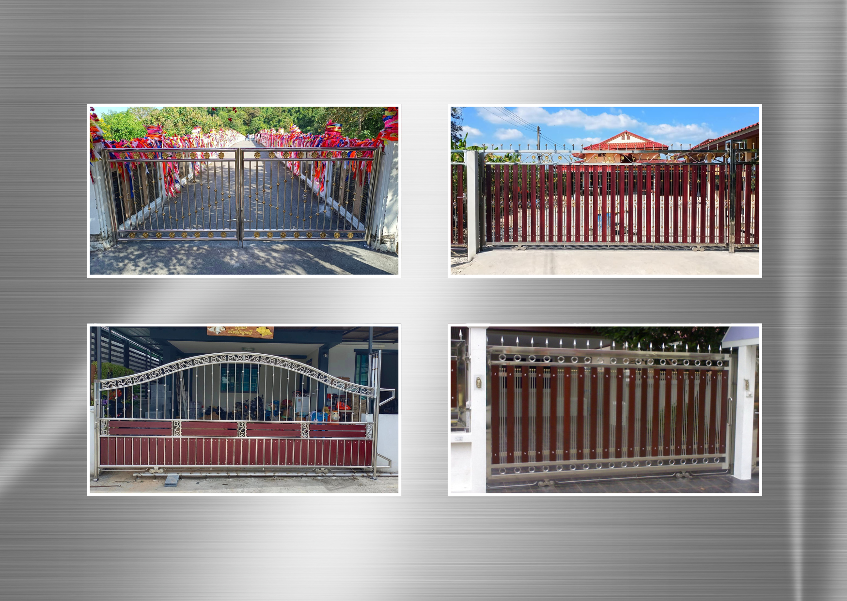 แบบประตูรั้วบ้านสแตนเลส โทร.094-515-7920