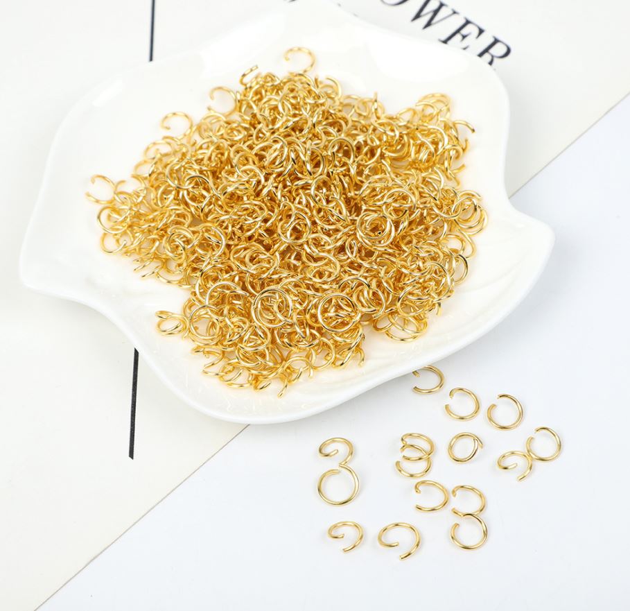 ห่วงกลม ห่วงแบบเปิด สีทอง (500g ครึ่งโล)