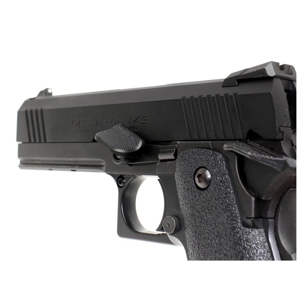 AIP Stainless Slide Stop with Thumb Rest for Hi-CAPA - Silver