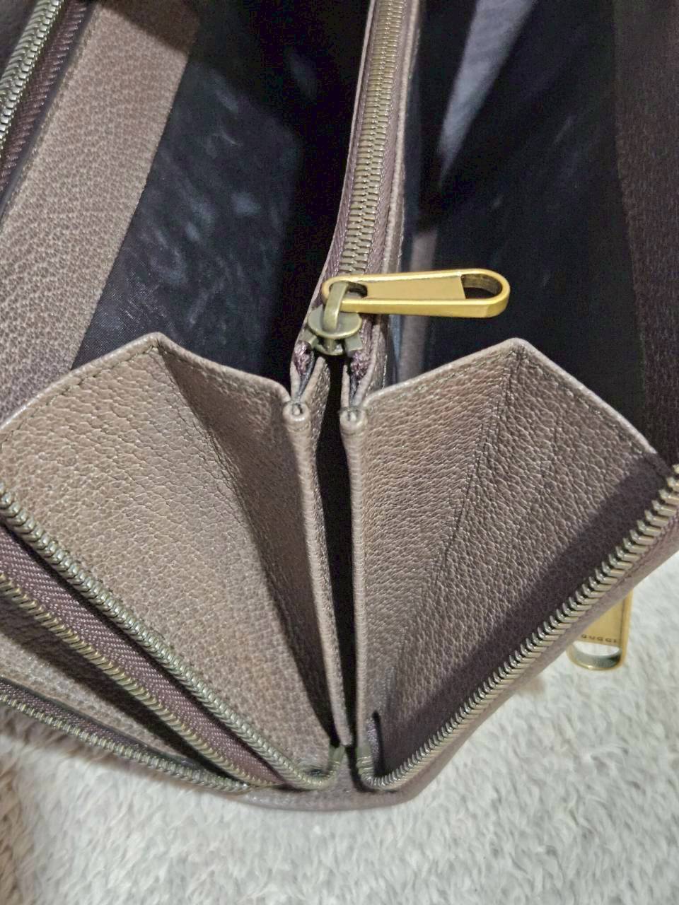 Gucci 575722 Ophidia Shoulder Bag Supreme Beige Brown