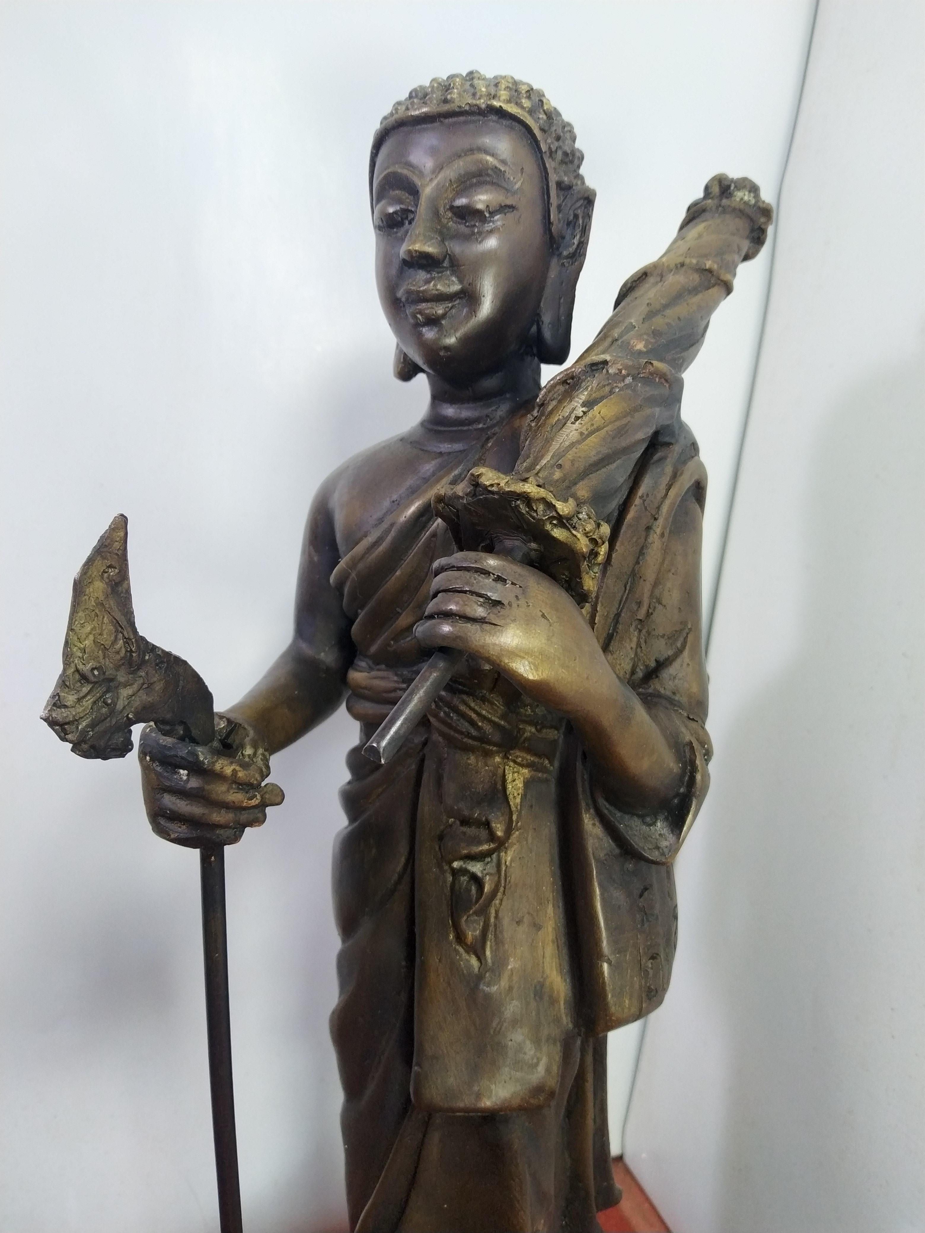 พระสิวลี พระอรหันต์แห่งโชคลาภ สูง 13 นิ้ว เนื้อโลหะทองเหลืองสำริด