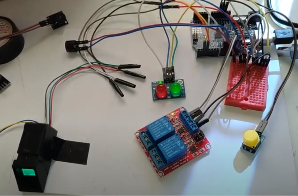 โครงการแสกนลายนิ้วมือ ด้วยarduino เปิดระบบ Ex