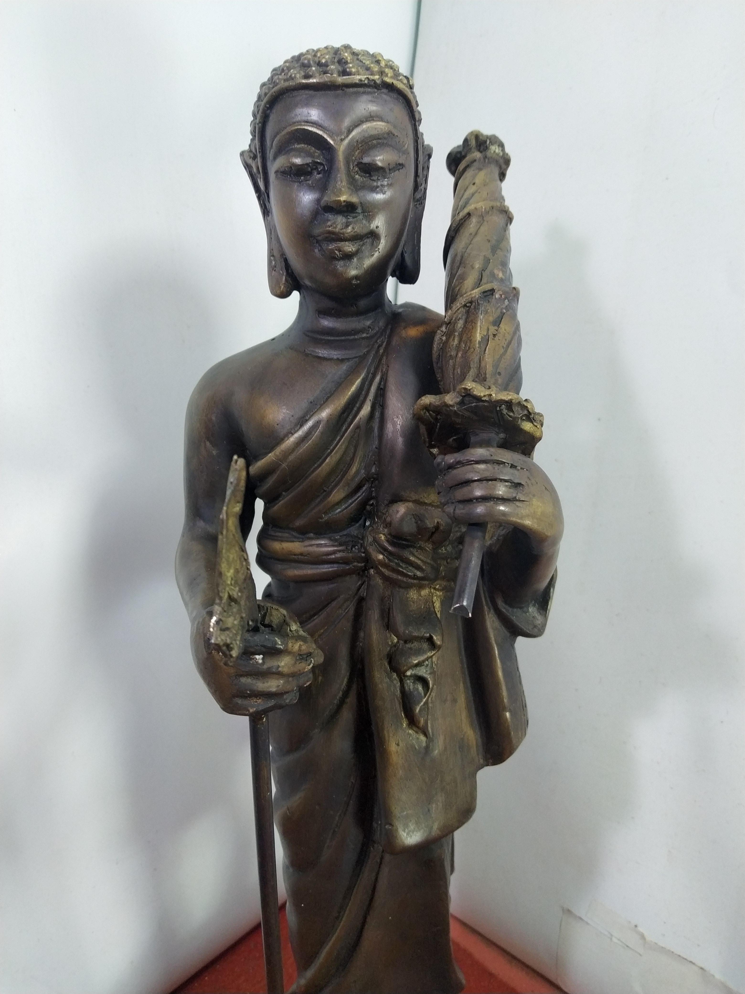 พระสิวลี พระอรหันต์แห่งโชคลาภ สูง 13 นิ้ว เนื้อโลหะทองเหลืองสำริด