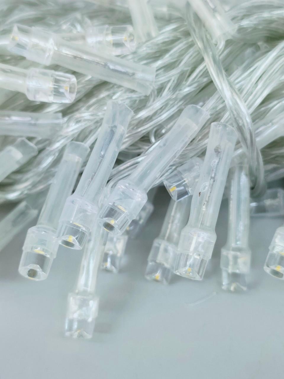 ไฟกระพริบ LED 100ดวง สีวอร์ม