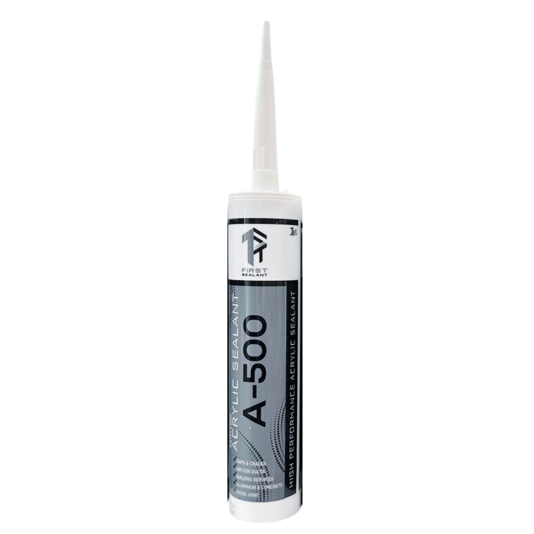 อะคริลิคยาแนว A-500 ACRYLIC SEALANT สำหรับงานยาแนวรอยต่อวัสดุก่อสร้าง ปูน คอนกรีต กระจก-อะลูมิเนียม ไม้ เฟอร์นิเจอร์ งานตกแต่งภายใน