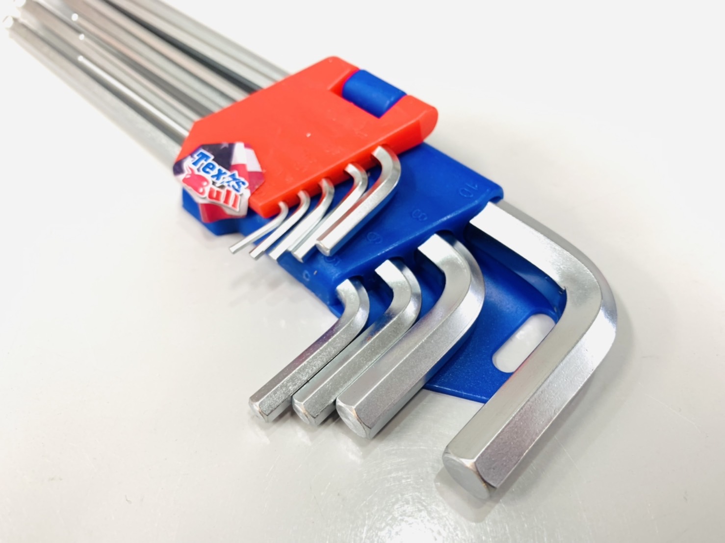 กุญแจหกเหลี่ยม มิล 9 ตัวชุด หัวบอล