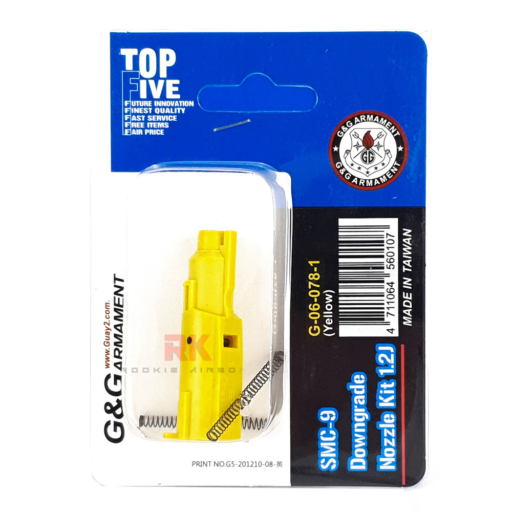 G&G SMC-9 Downgrade Nozzle Kit 1.2J (Yellow)
