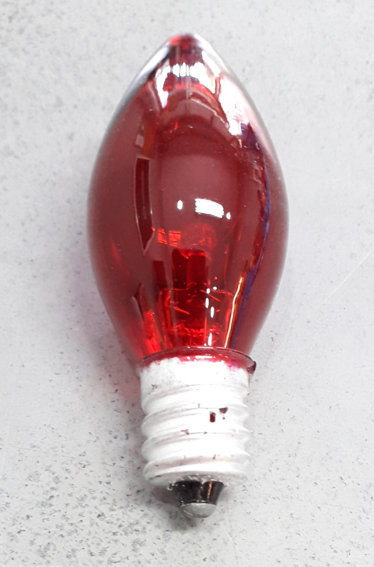 หลอดเทียน E12 สีแดง
