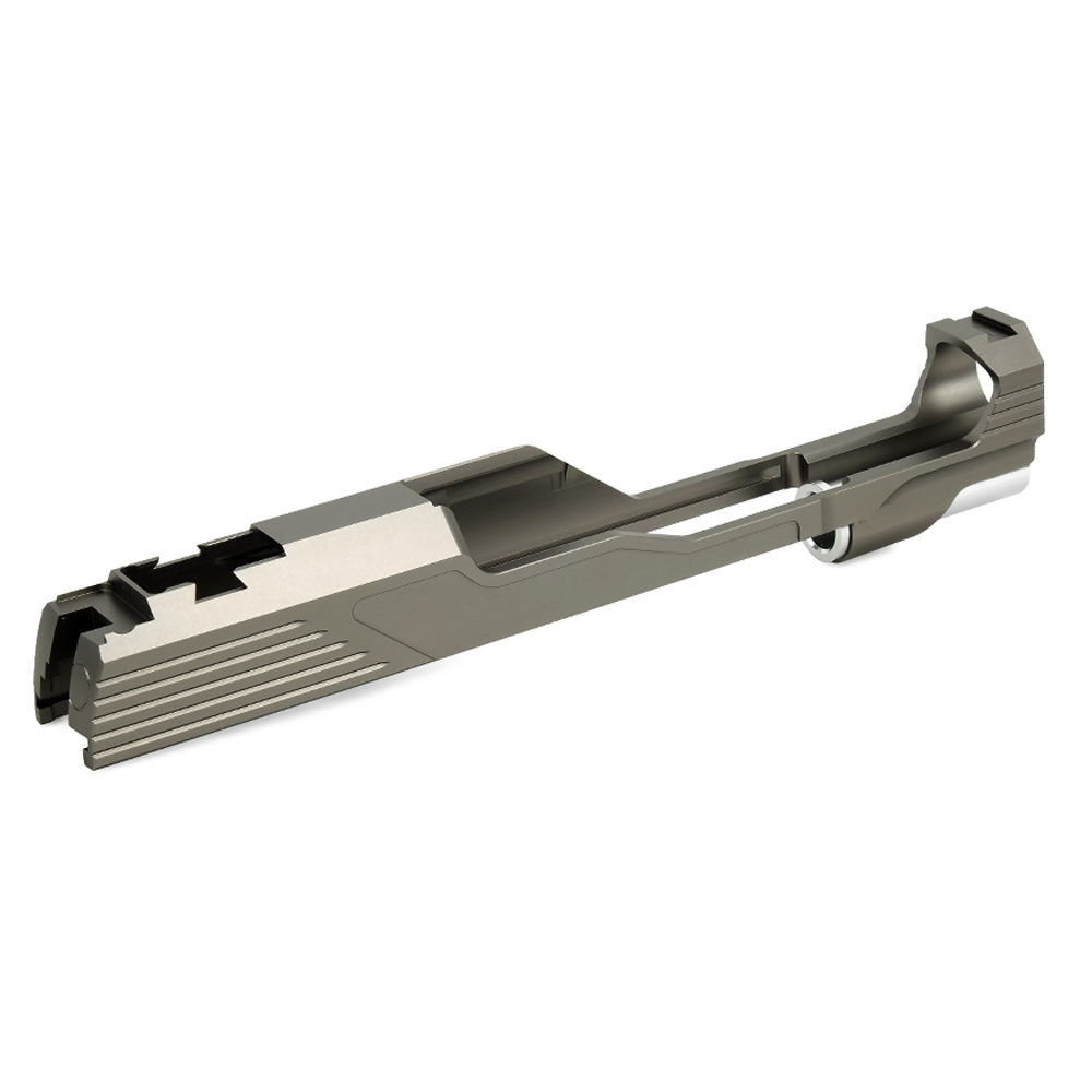 EDGE "MEGA" Aluminum Standard Slide for Hi-CAPA / 1911 (Titanium Grey)