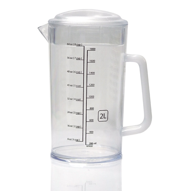 2 Litres Mesuring Ligth Jar with lid and scale 1610-539