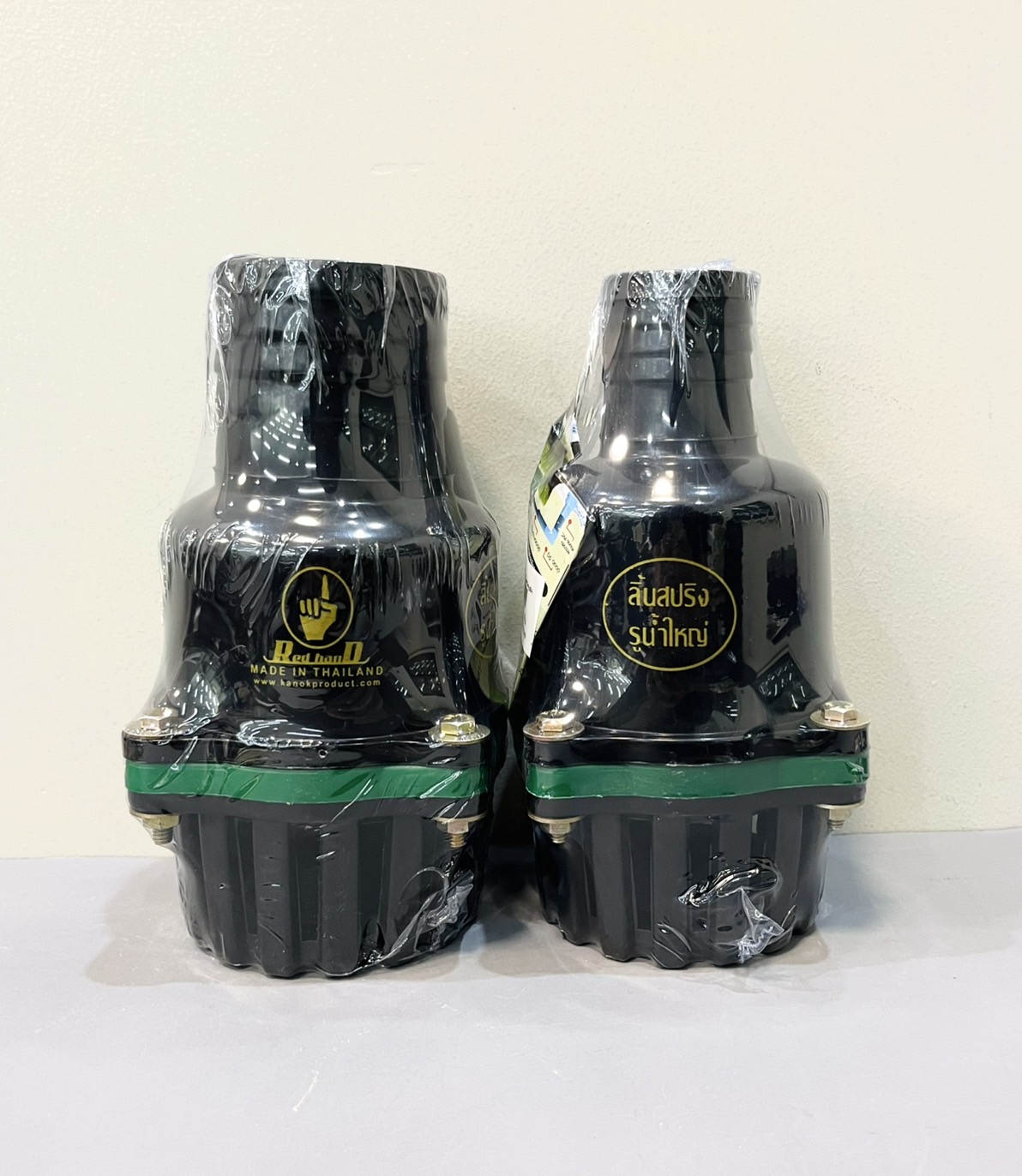 ฟุตวาล์ว PVC สีดำ สวมสายดูด