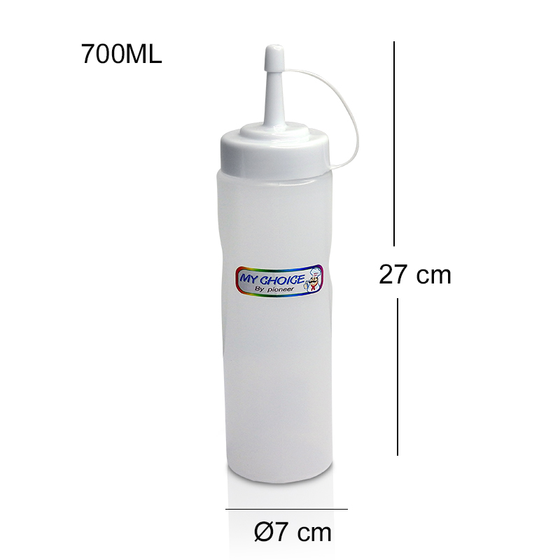 Squeeze bottle Ø70 x 270mm Capacity 700ml