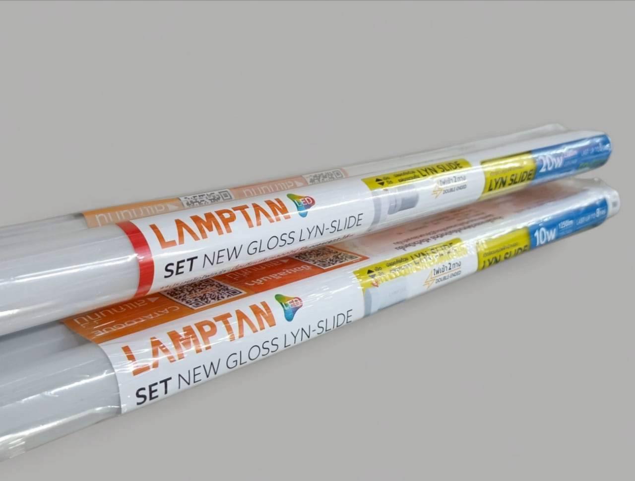 ชุดเซต LED Gloss T8 แสงขาว Lampton