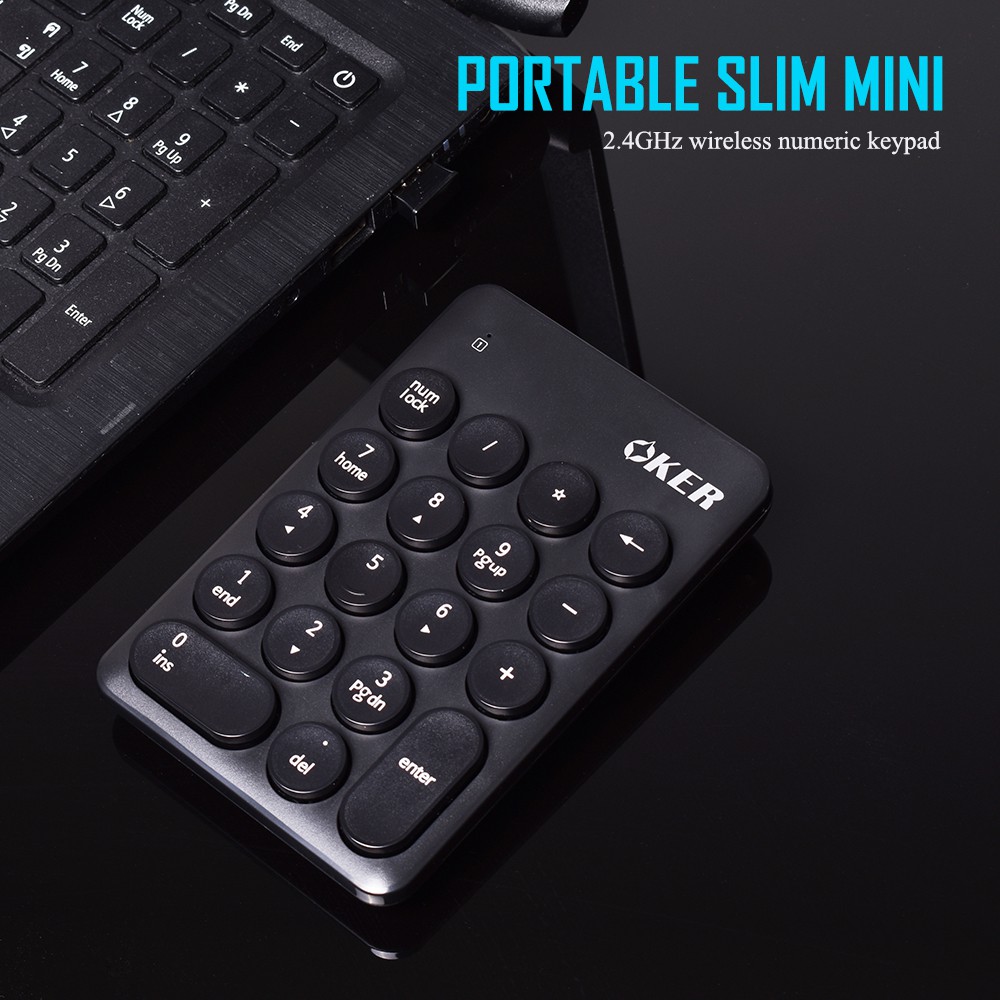 Numeric Keypad Wireless K2610 (Black) OKER