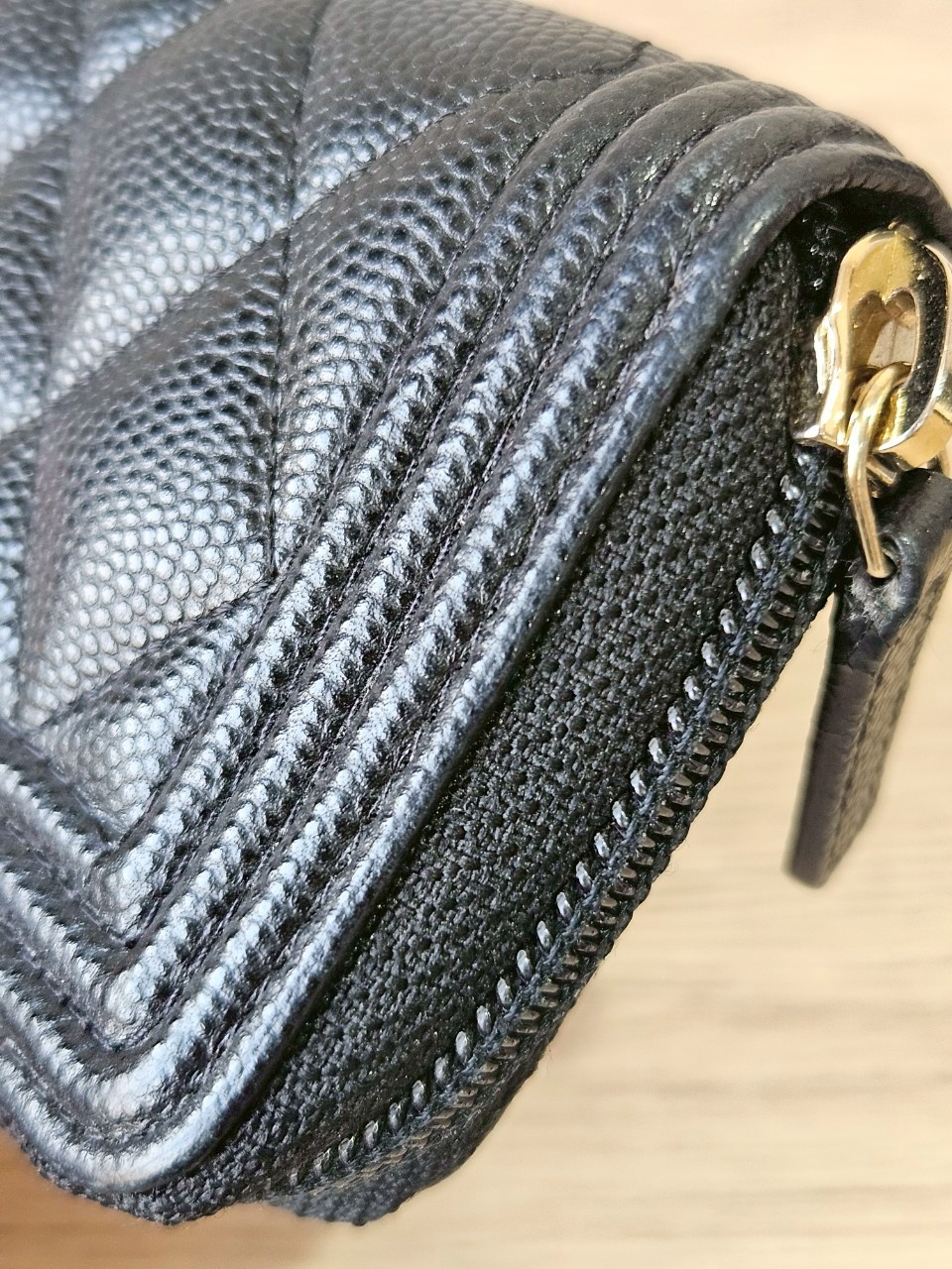 Chanel Boy Card Holder ดำทอง