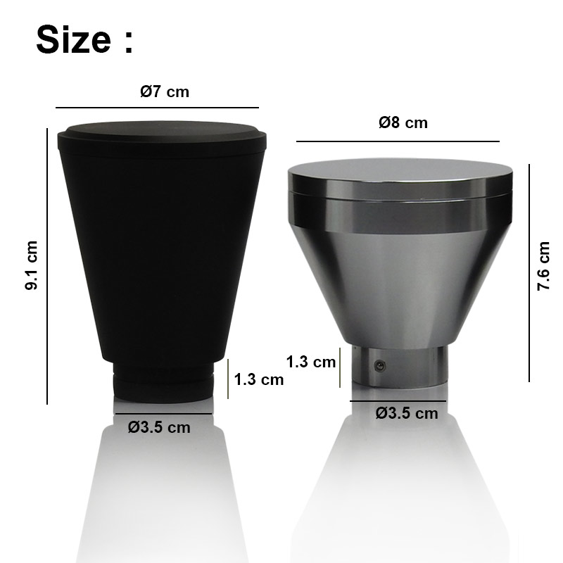Aluminum mini coffee bean hopper 40-50g