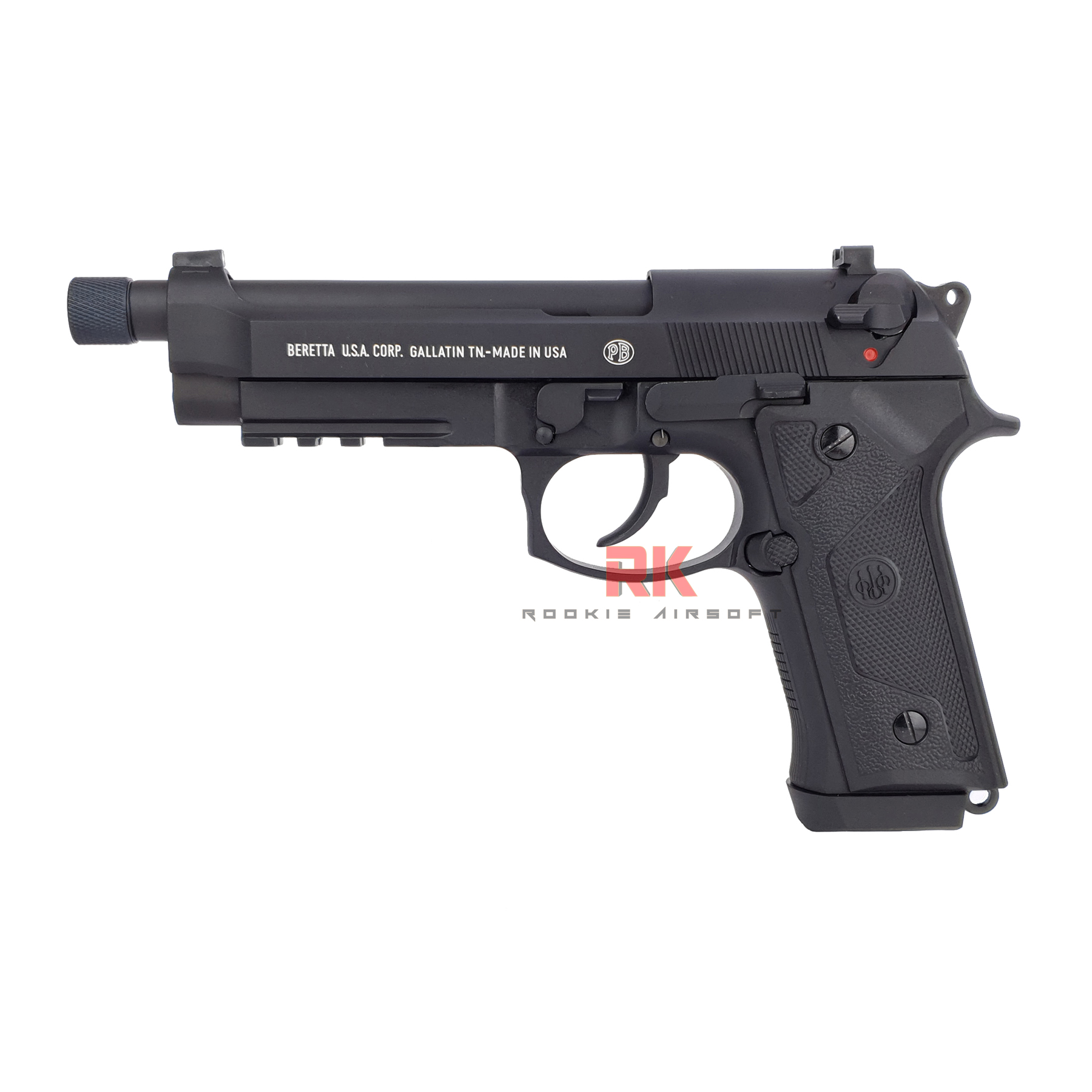 SRC Beretta M9A3 + Silencer GBB (Black)