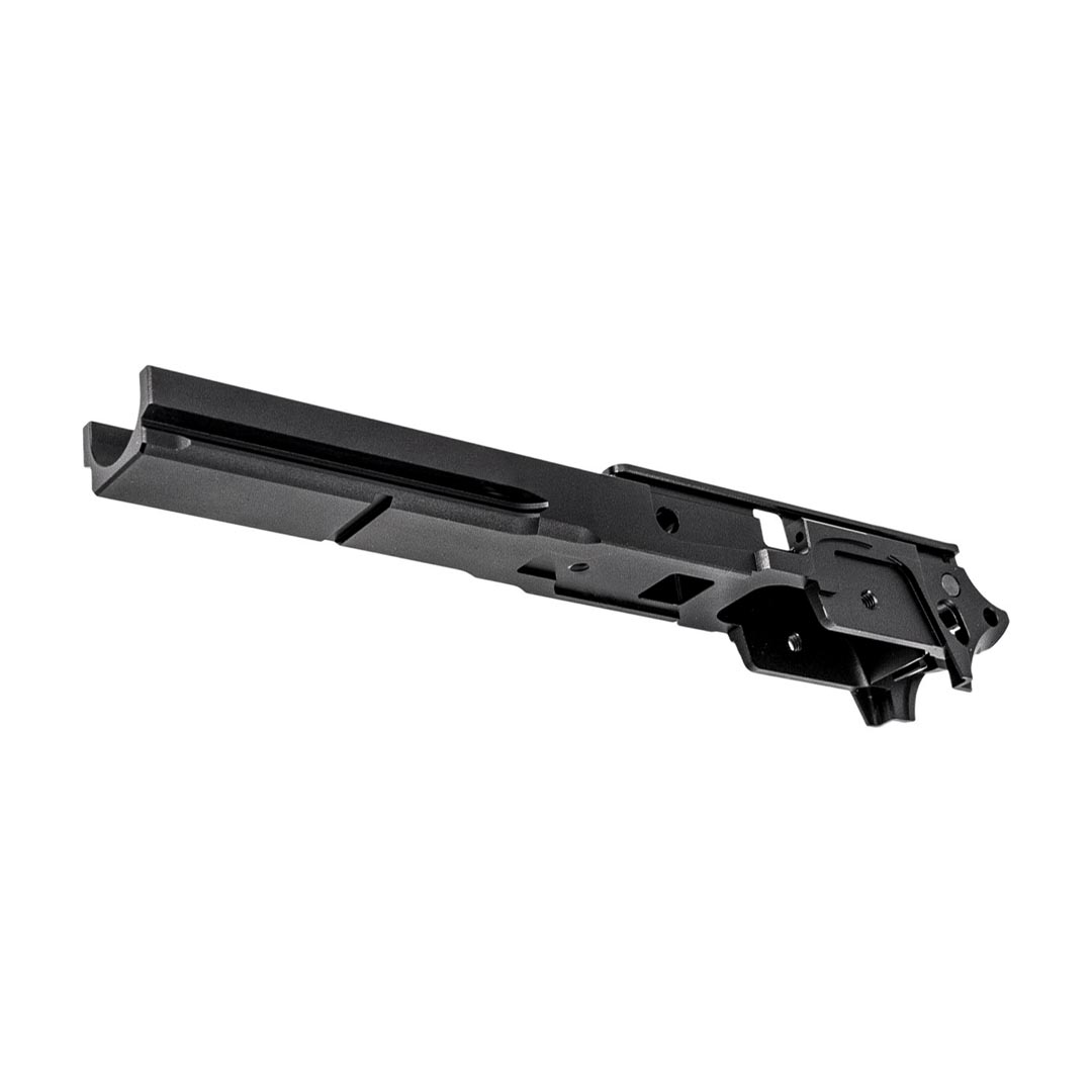 Airsoft Masterpiece 5" Aluminum Advance Frame with Rail - No Marking (Black)