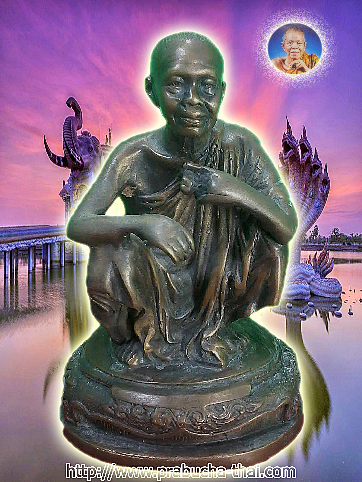 หลวงพ่อคูณ ปริสุทโธ พระเกจิอาจารย์ชื่อดังแห่งวัดบ้านไร่ นักบุญแห่งที่ราบสูง นักให้แห่งภาคอีสาน. เนื้อ นวโลหะ