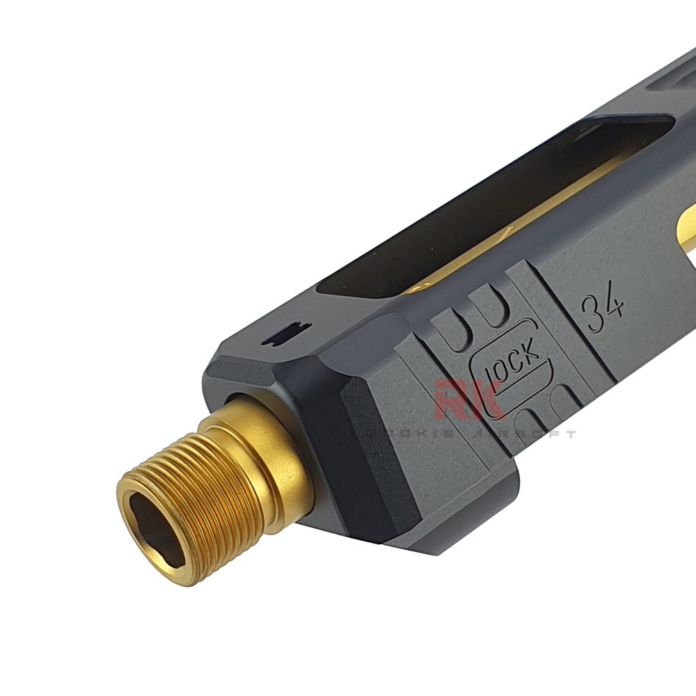 GunsModify SAI G34 RMR Slide Full Set for Marui G17 / G34 (Gold)