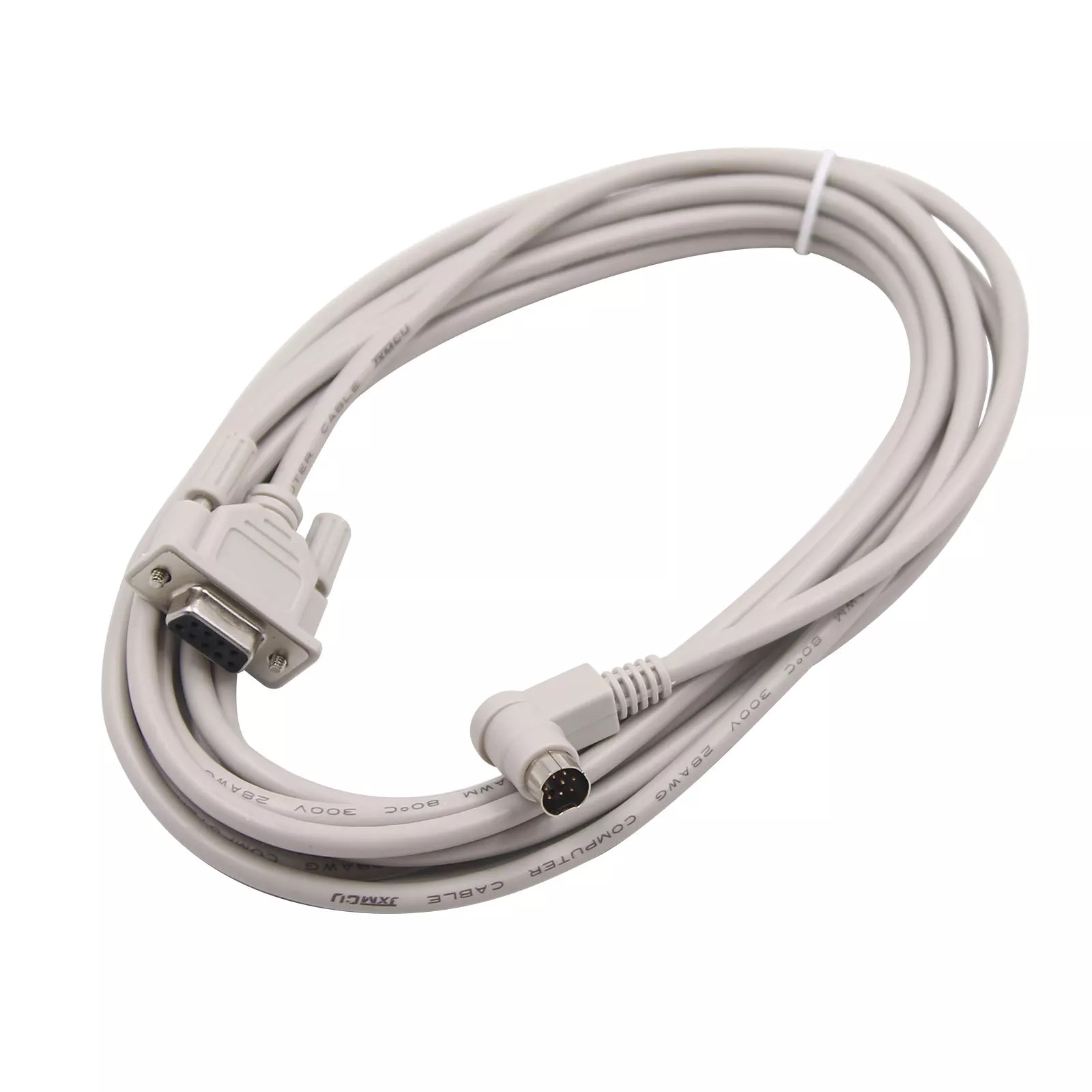 Allen-Bradley 1761-CBL-PM02 8-Pin Mini DIN to 9-Pin D Shell RS232 Cable