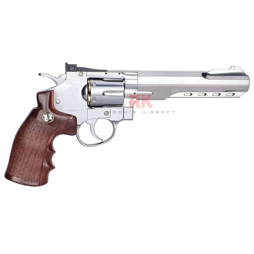 WinGun 702S 6 inch Co2 Revolver (Silver)