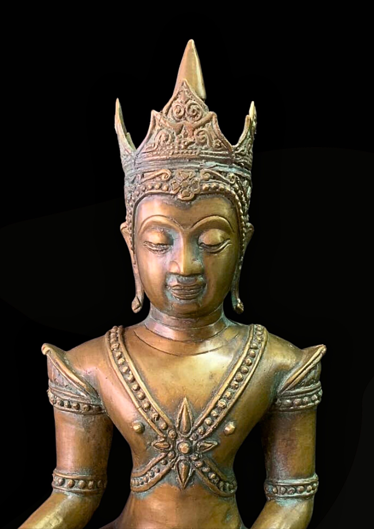 พระบูชา พระเชียงแสนทรงเครื่อง หน้าตัก12นิ้ว