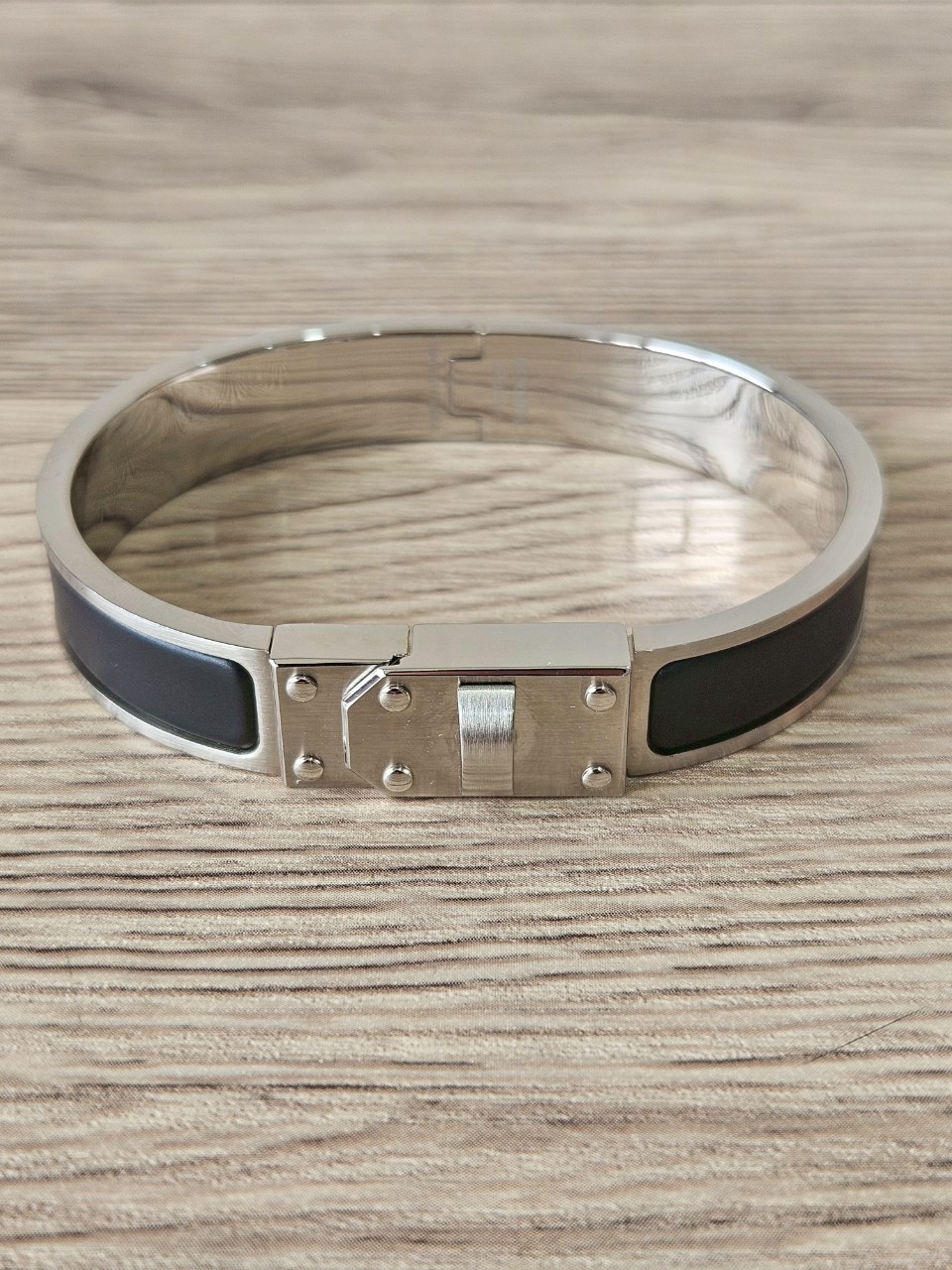 Hermes Clic Kelly bracelet PM ดำ/เงิน