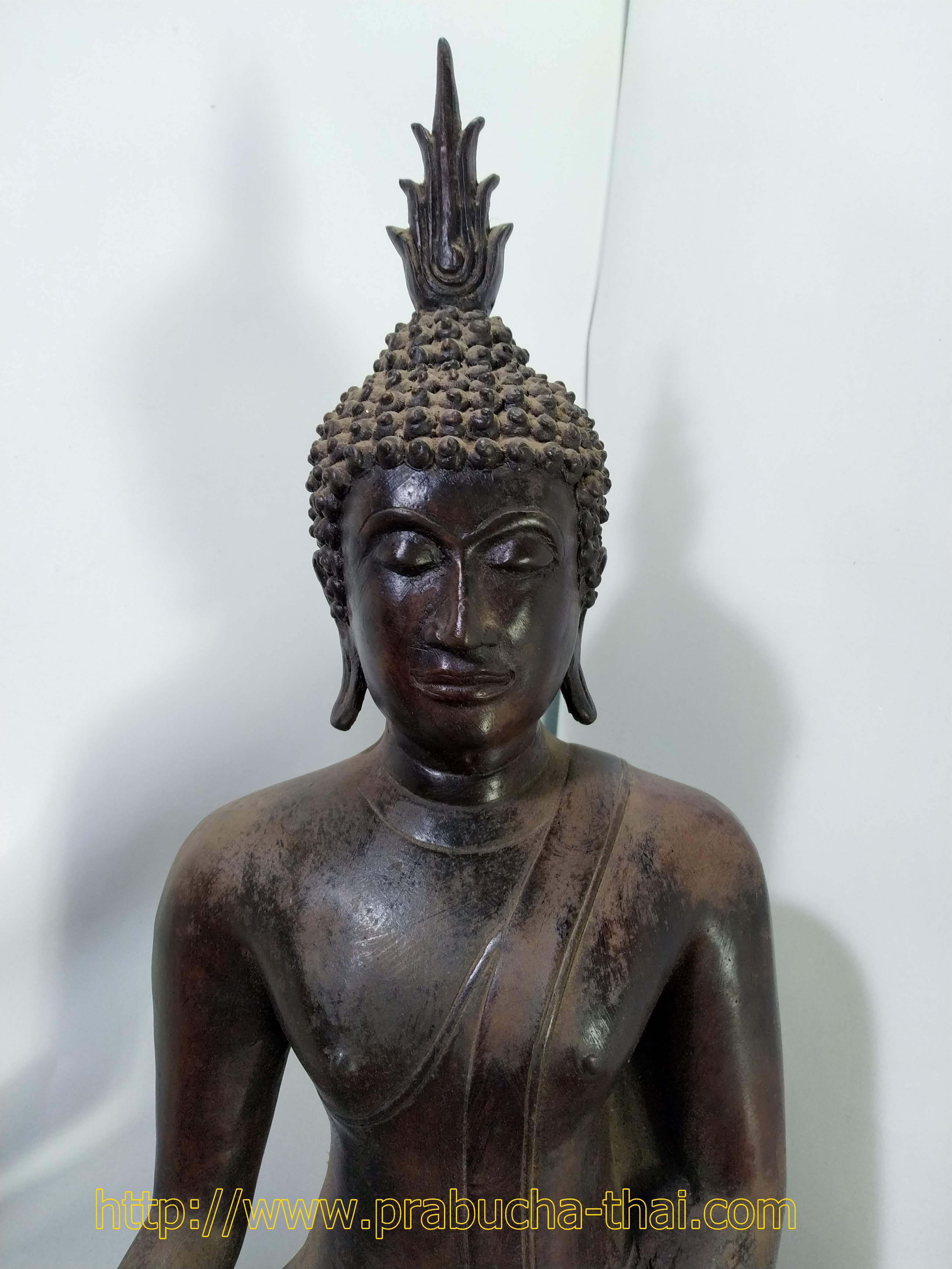 พระสุโขทัย ปางมารวิชัย หน้าตัก 9 นิ้ว เนื้อโลหะสำริด