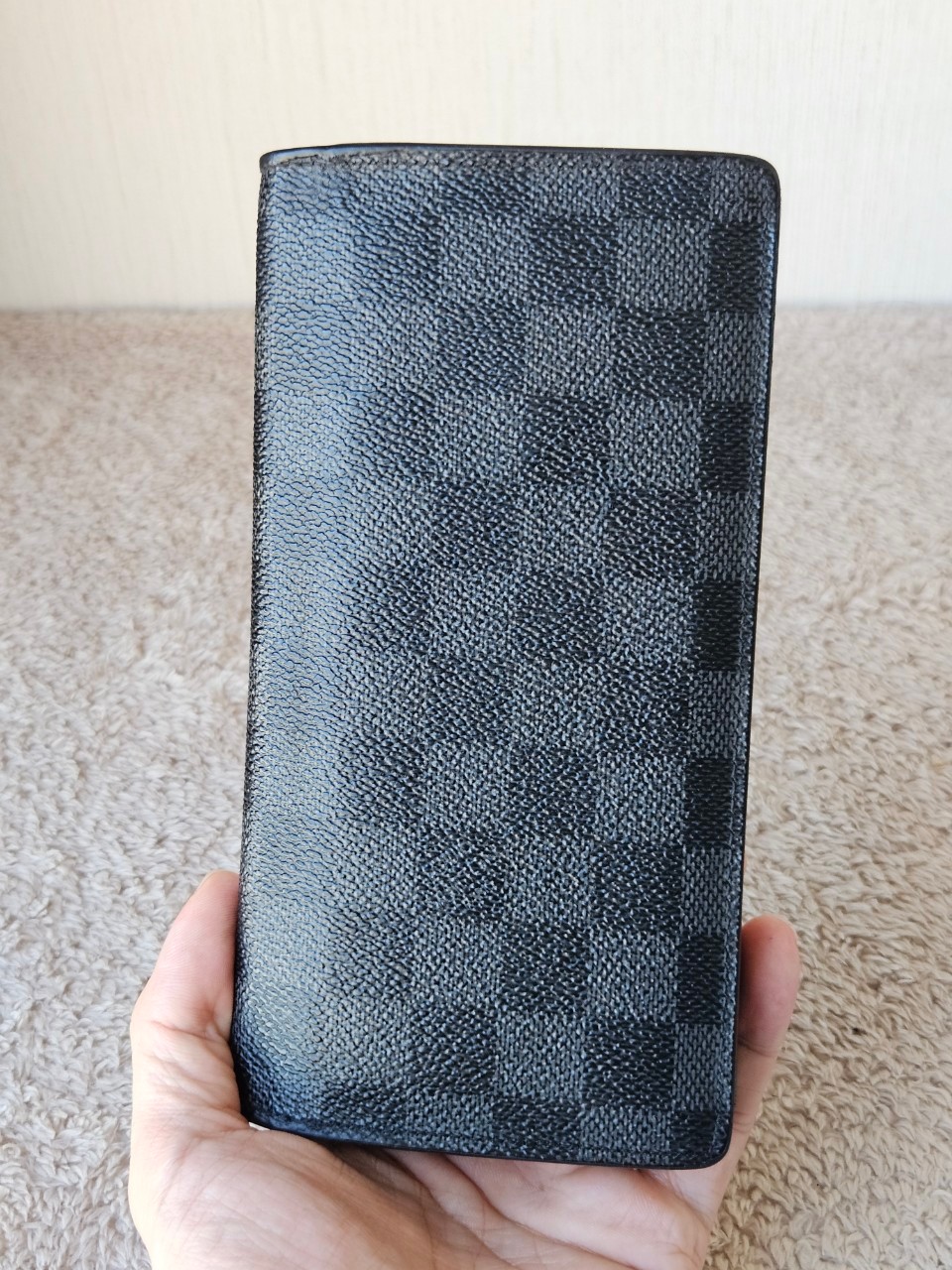 LV N62665 Brazza Damier Graphite Wallet