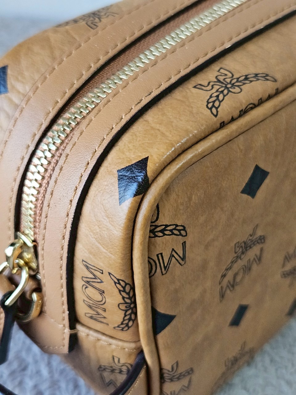 MCM Geo Laurel Wash Bag