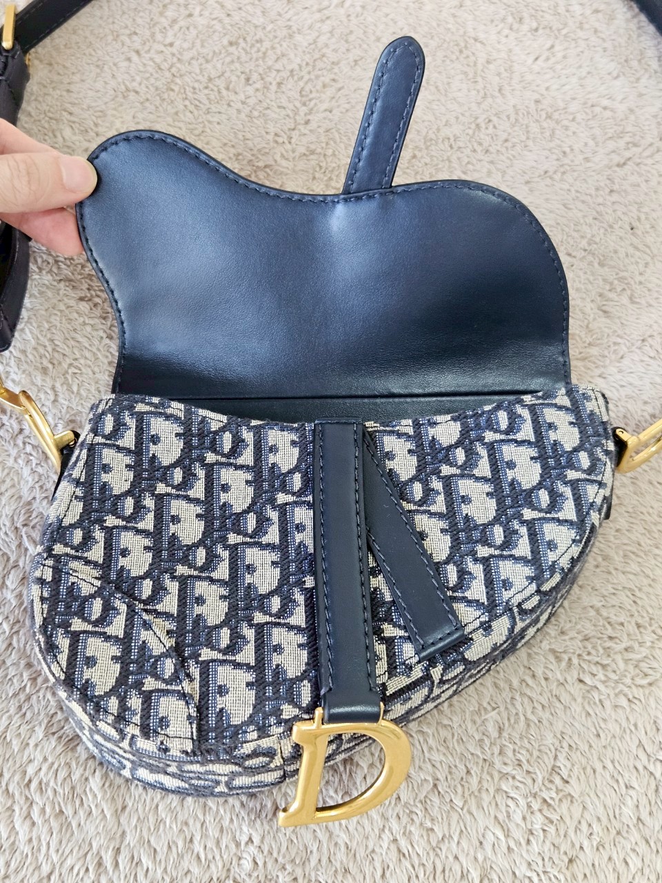 Dior Mini Soft Saddle Bag with Strap