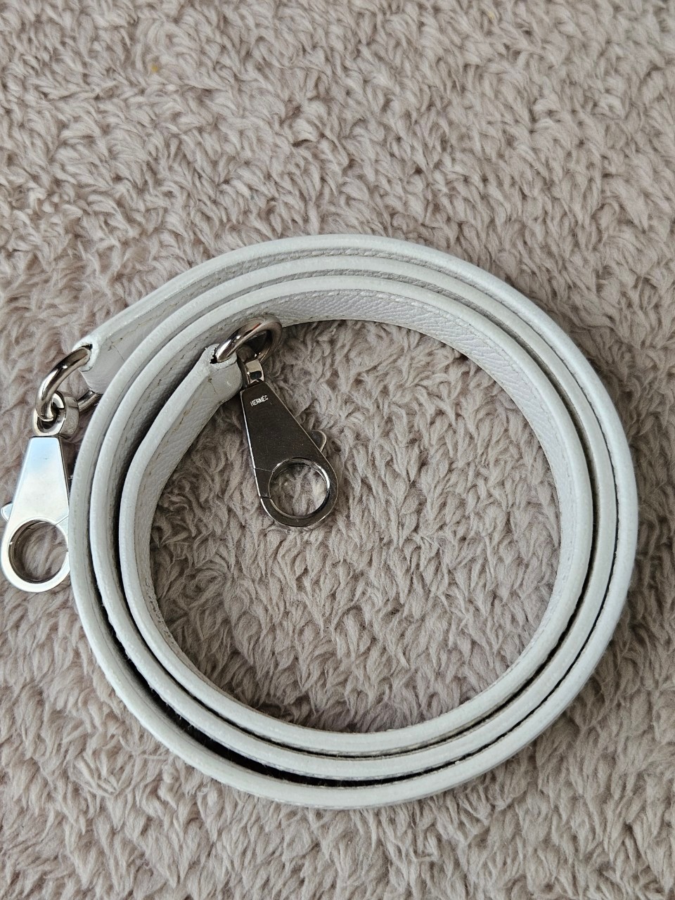 Hermes K32 Blance Epsom PHW stamp K