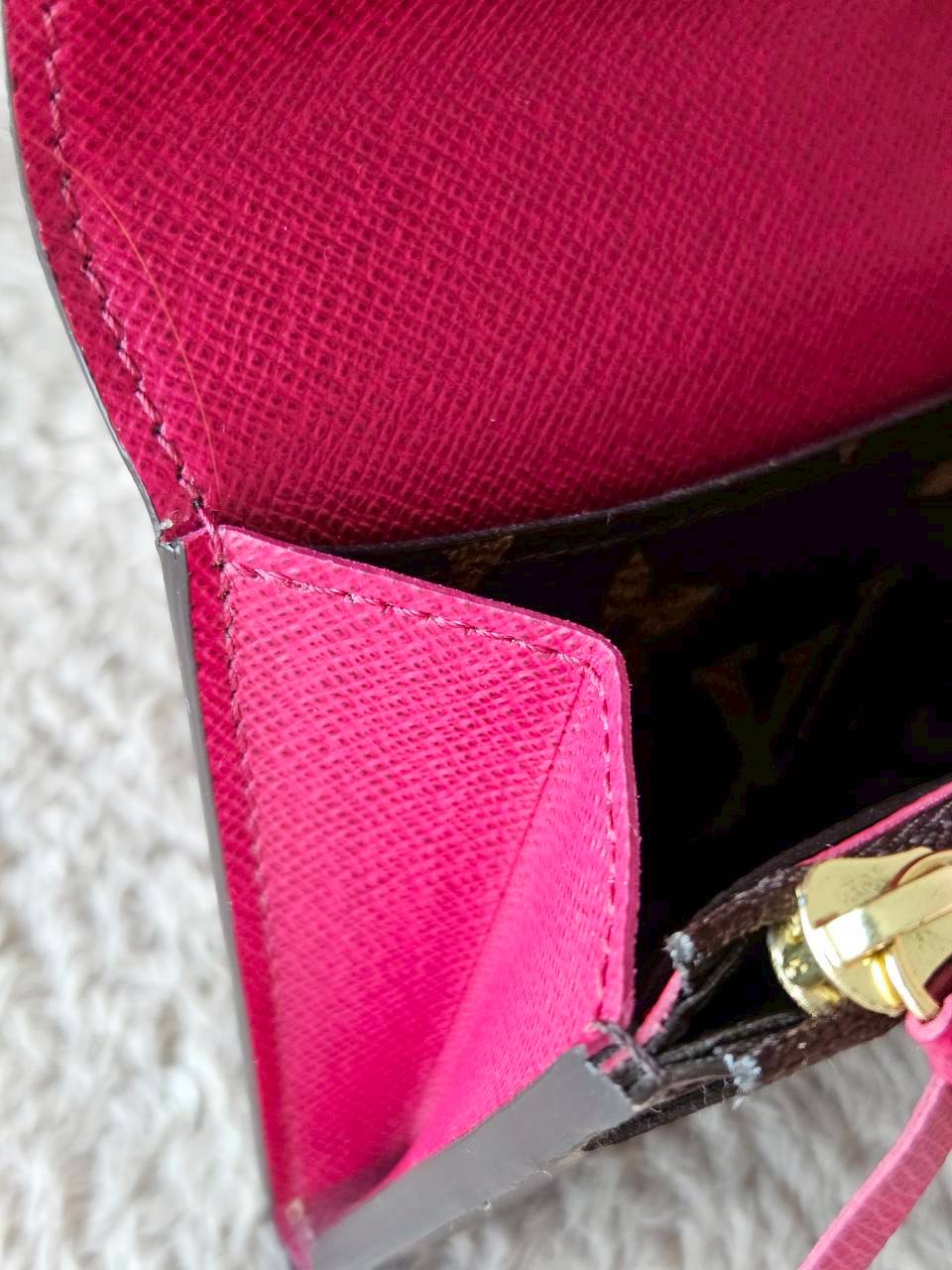 LV Emilie Mono Fuchsia Wallet