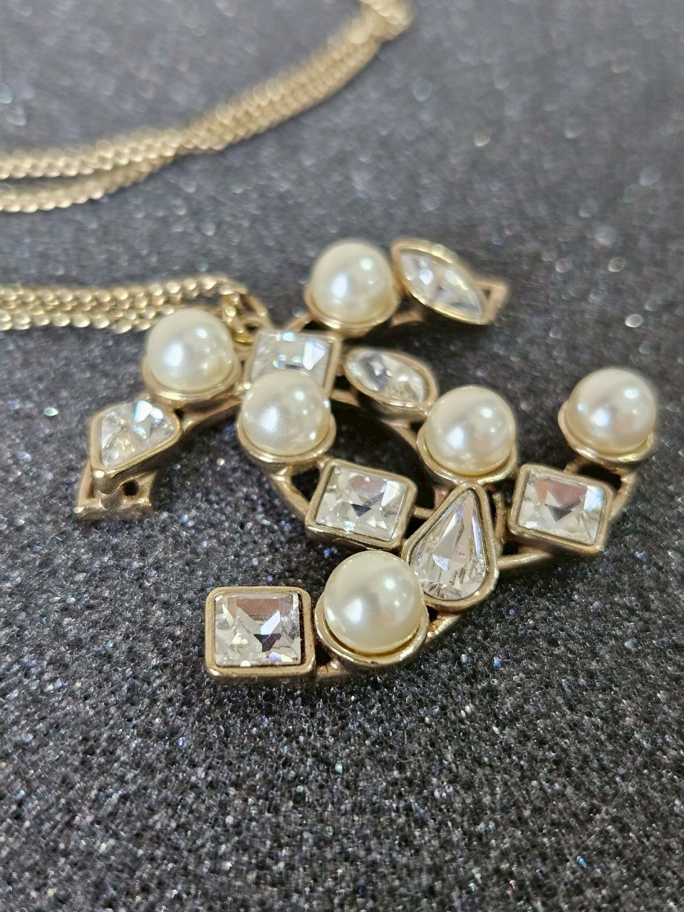 Chanel Pearl Crystal Necklace