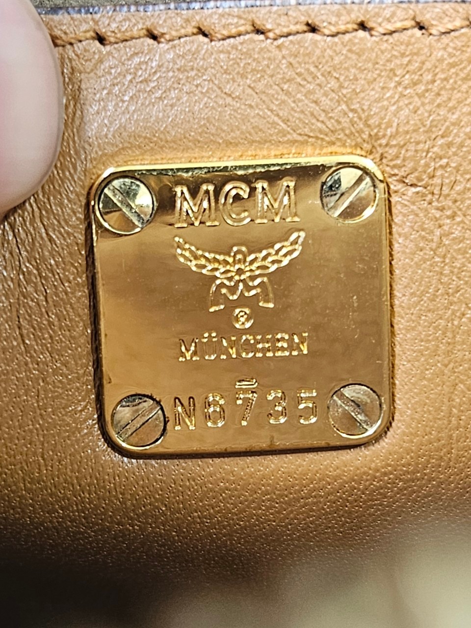 MCM Rabbit Top Zip Crossbody