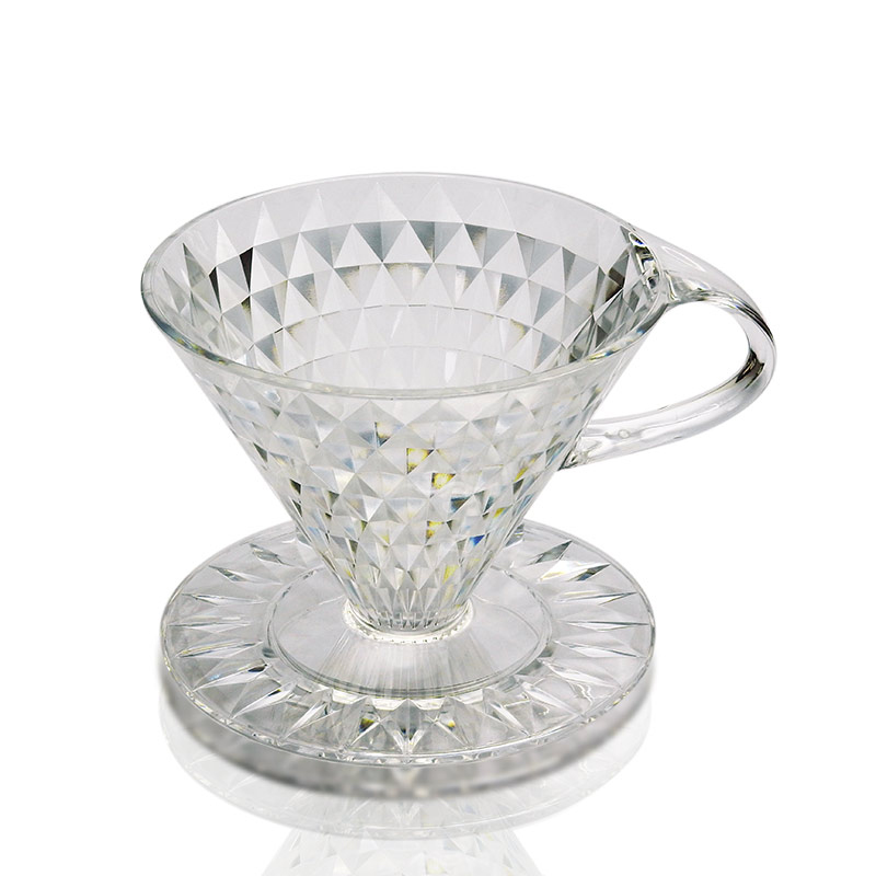 ถ้วยกรองกาแฟ คริสตัลสไตล์ V60 ทรงเพชร 2-4 คัพ