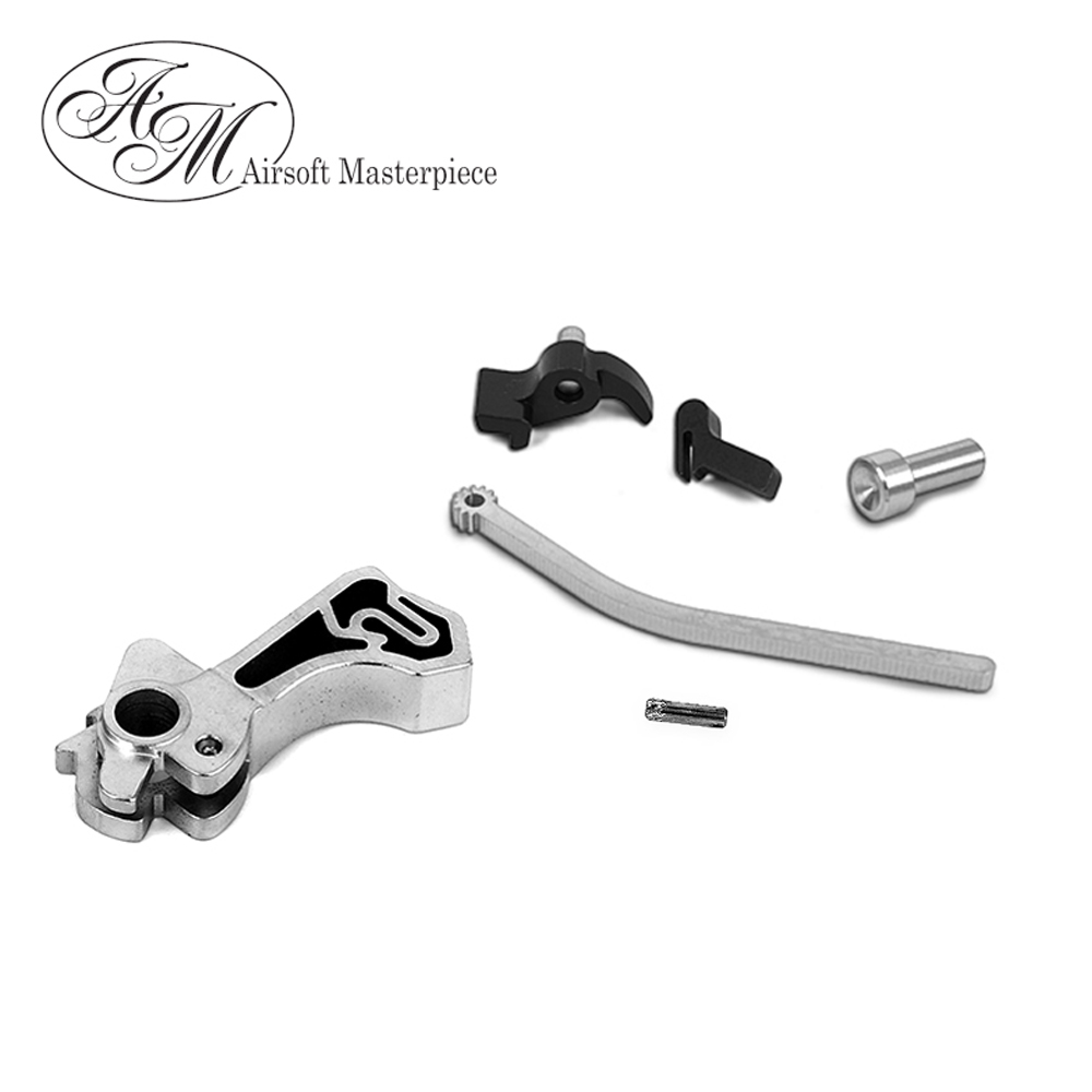 Airsoft Masterpiece CNC Steel Hammer & Sear Set for Marui Hi-CAPA (Infinity SV) Type 3 - Silver