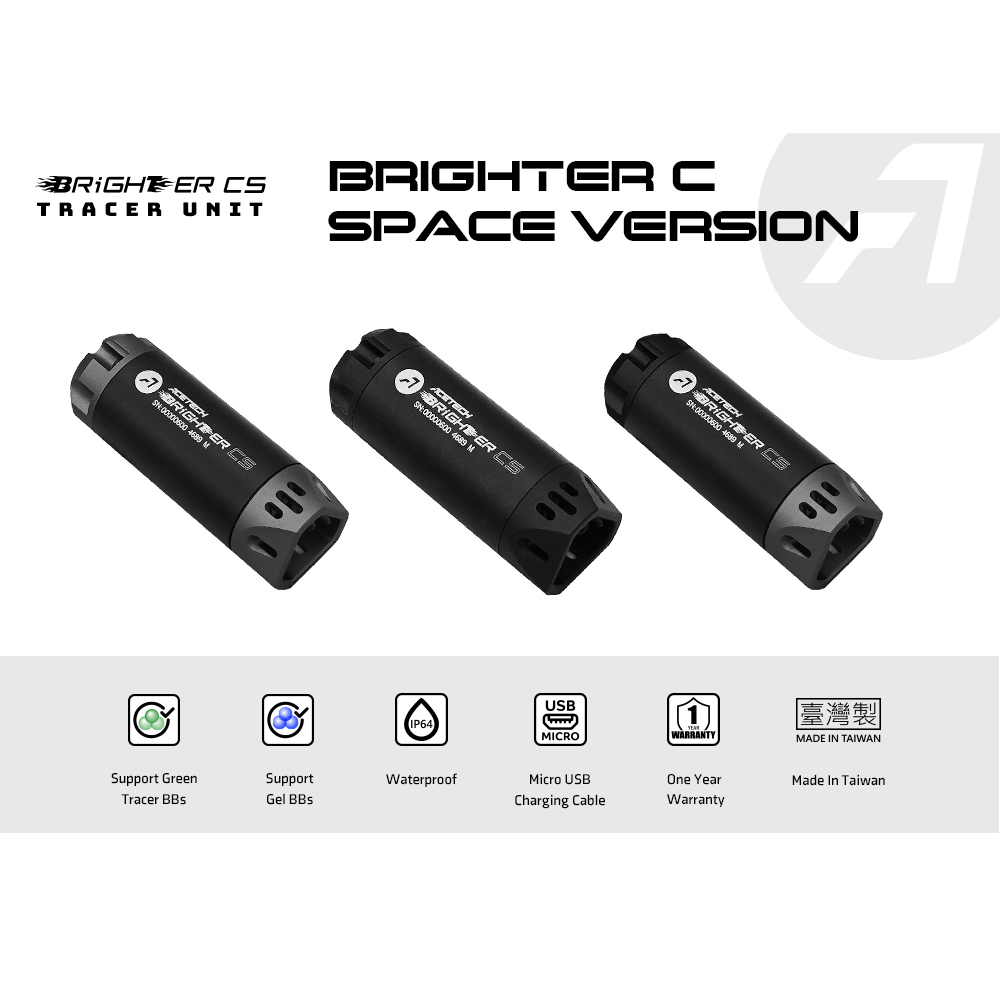 ACETECH Brighter CS Tracer Unit (Grey / Grey)