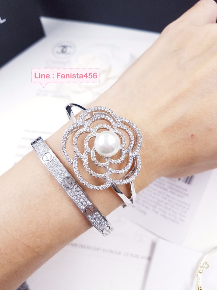 Camelia chanel Bangel กำไลทรงดอกคาเมเลียฉลุ งาน Hiend