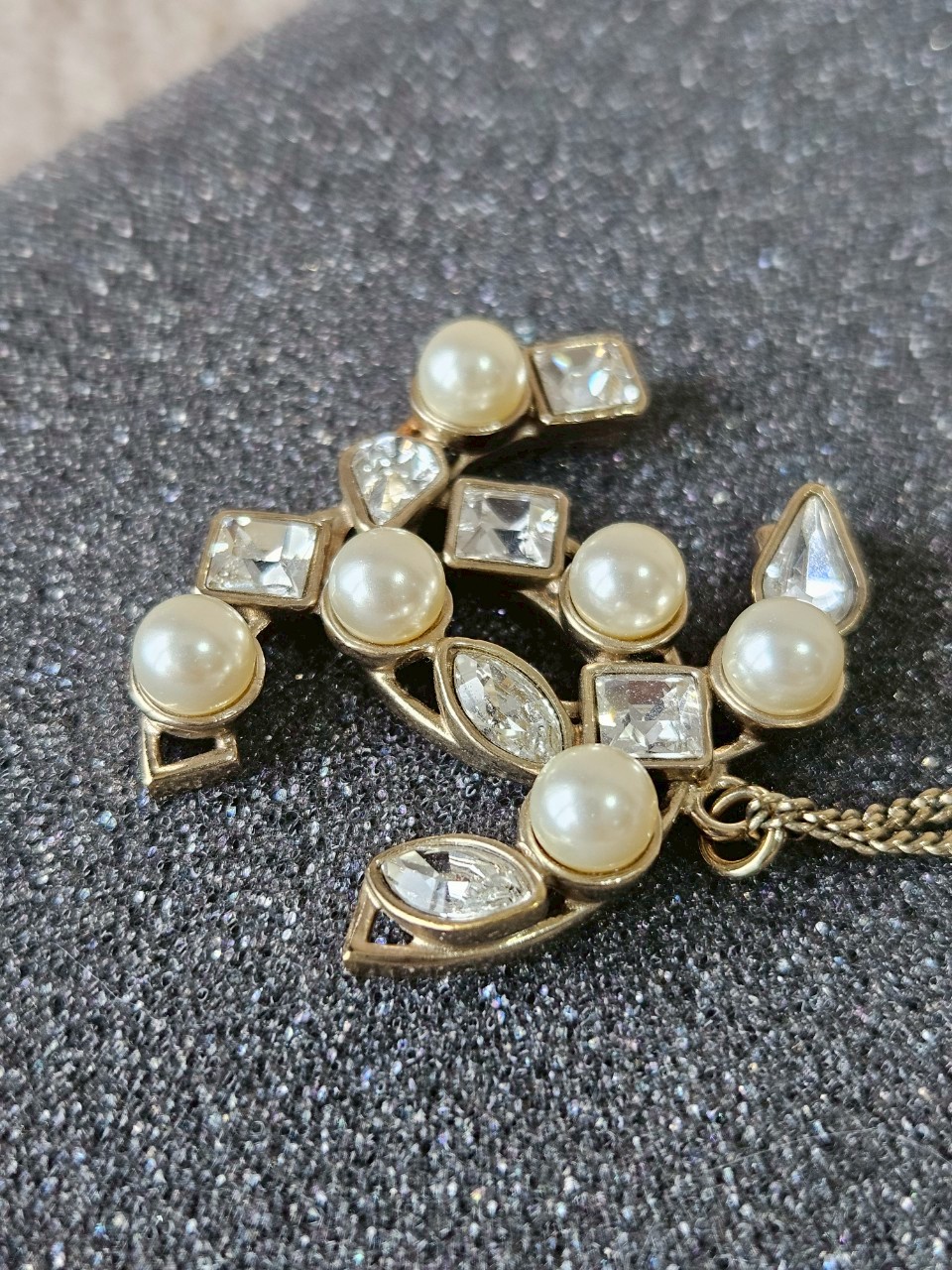 Chanel Pearl Crystal Necklace