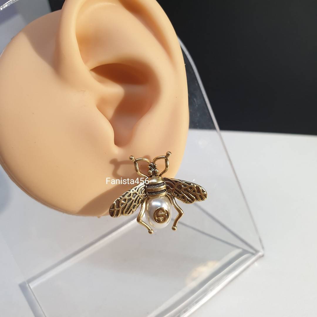 ต่างหู Gucci ต่างหู กุชชี่ ติดหู ต่างหู Gucci ผึ้ง งานไฮเอน 1:1