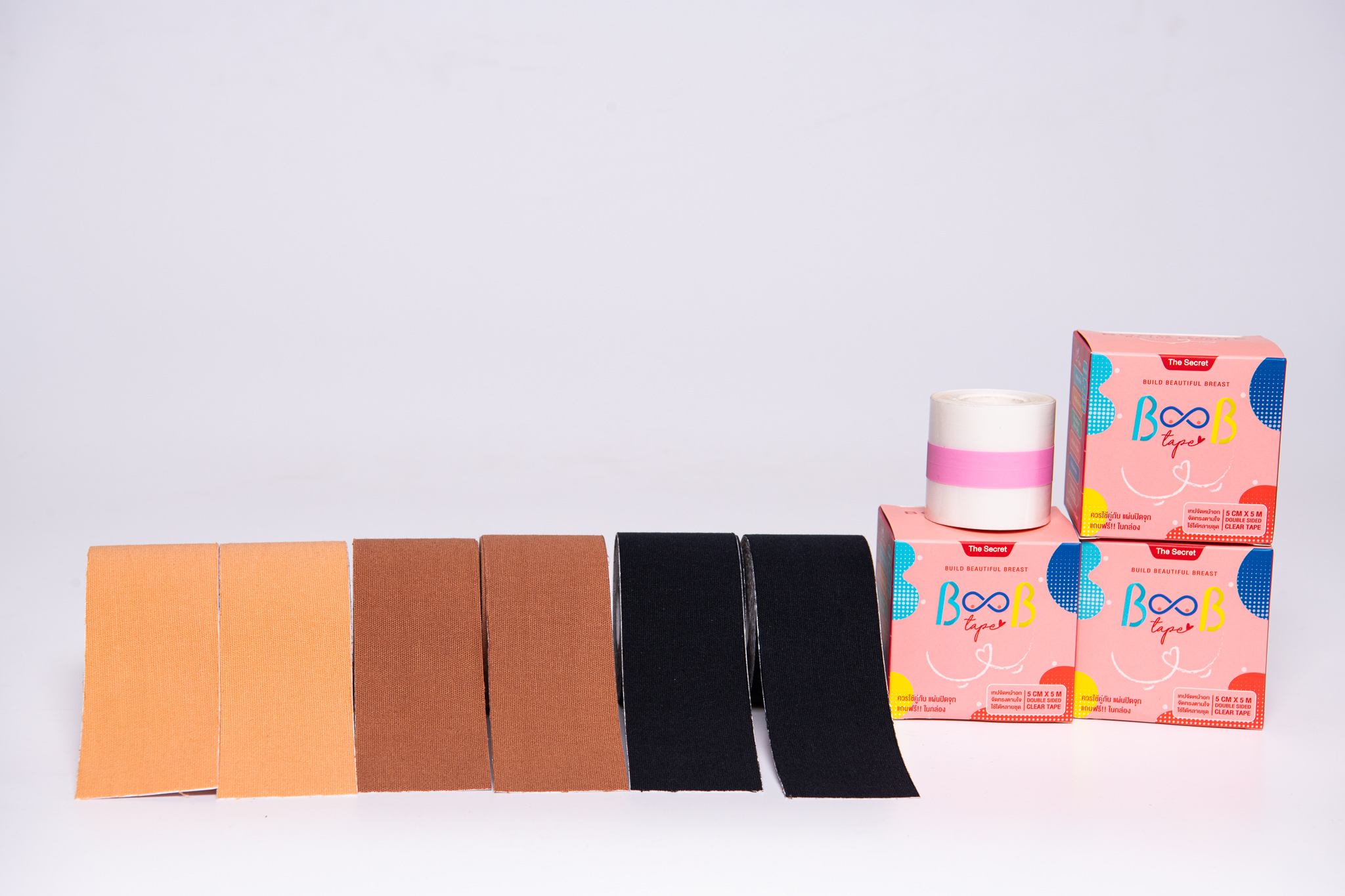 BOOB TAPE The Secret แถมฟรี‼️ ซิลิโคนปิดจุก เทปแปะกันโป๊ เทปผ้า เทปแปะอก เทปกาว เทปยกกระชับ