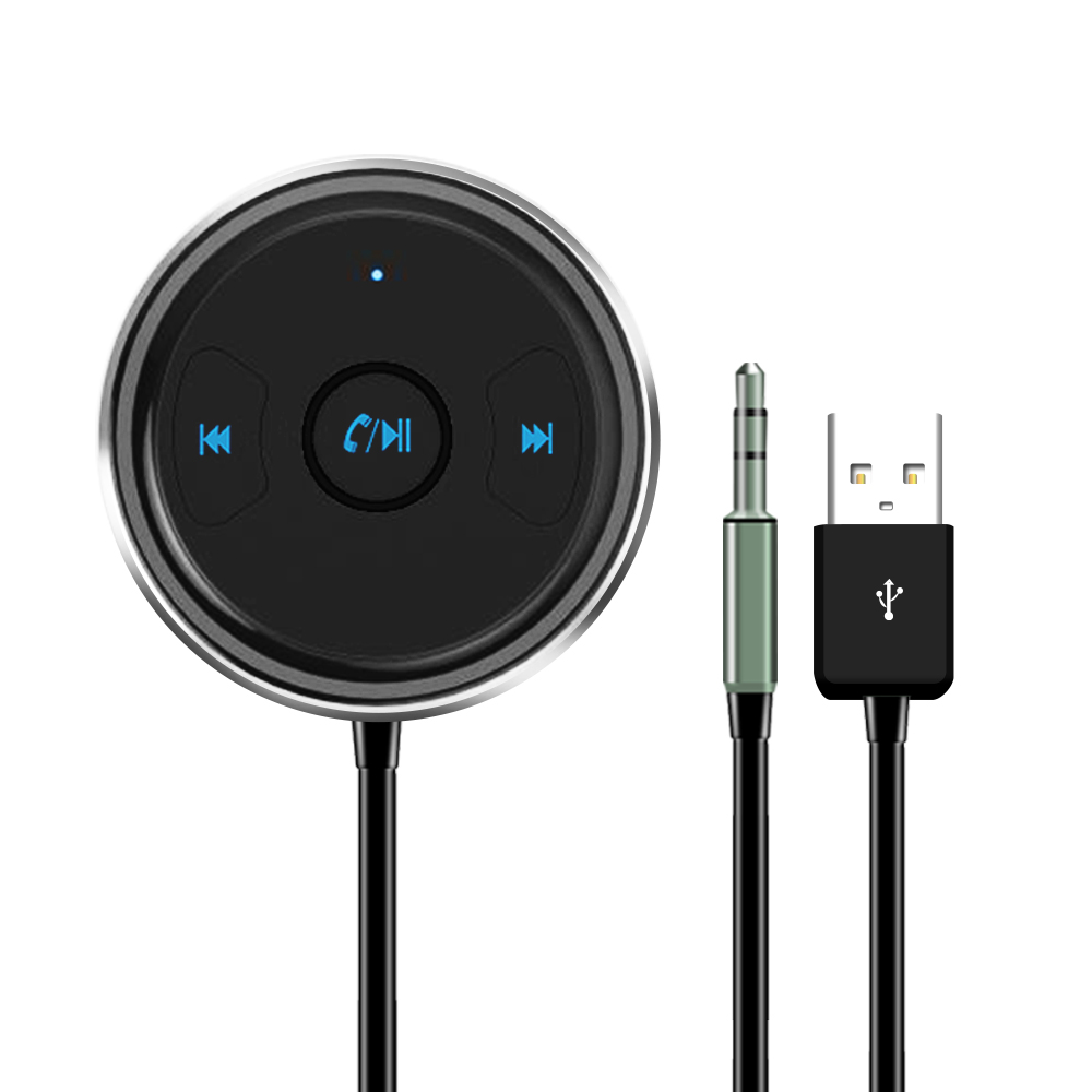 Bluetooth CSR V4.1 ไร้สายบลูทูธ และเสียงเพลงรับอะแดปเตอร์กับไมโครโฟนสำหรับมาร์ทโฟนที่มี 3.5 มิลลิเมตรแจ็คและสาย USB EK206
