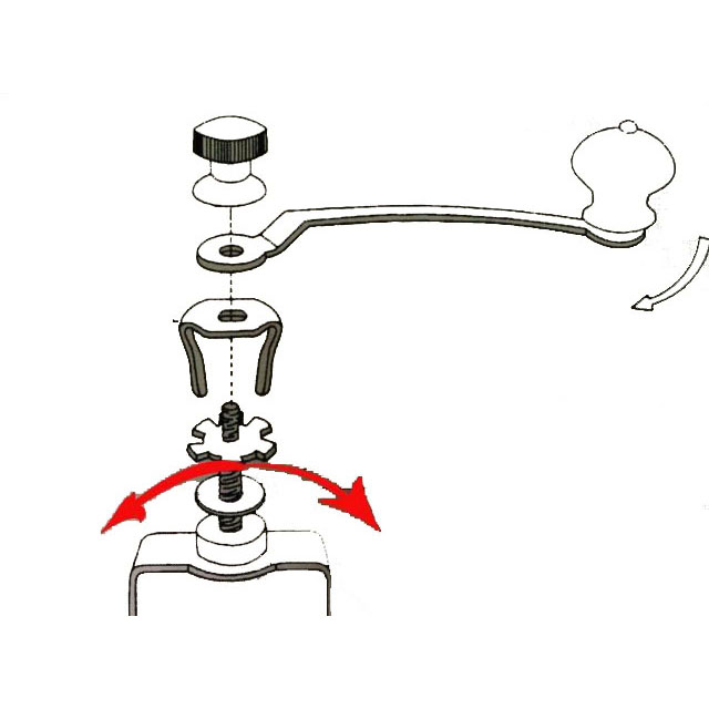 Coffee Grinder handle A-13 Akira 1614-068